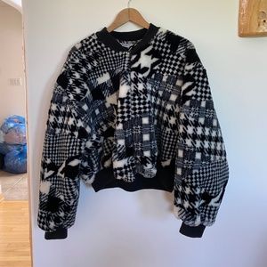 Vintage faux-fur Bomber